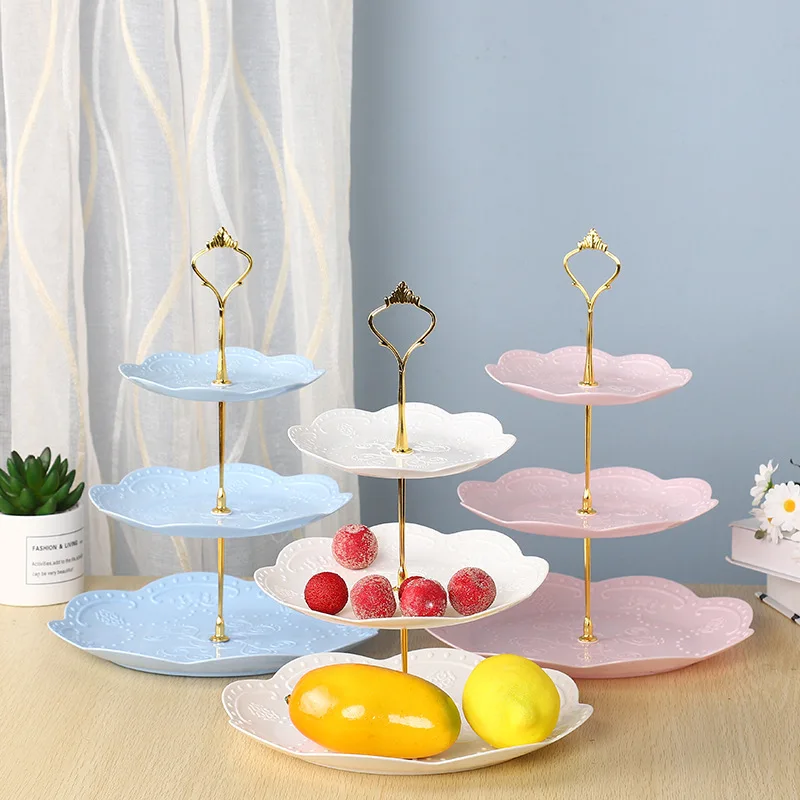 Alessi 1pc Serving Tower Afternoon Tea Tray Fruit Plate Cupcake Display Holder 