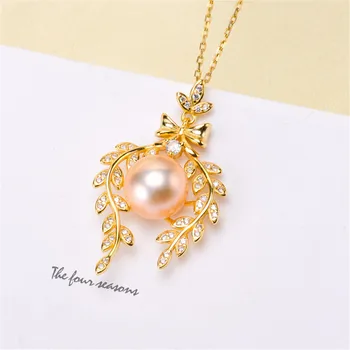 

Pendant Mount Pearl Accessories 925 sterling silver pendant of the same design Jewelry DIY No Pearl Free Shipping 2019D056