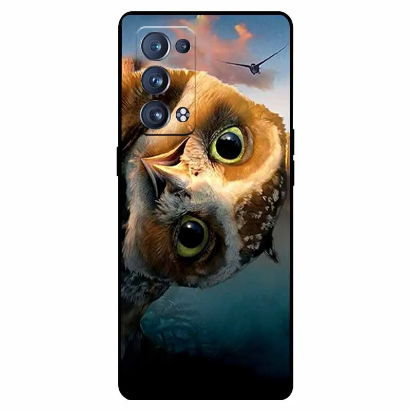 Shockproof Soft Silicone TPU Back Cover for Oppo Reno 6 Pro 5G - Cute and Durable