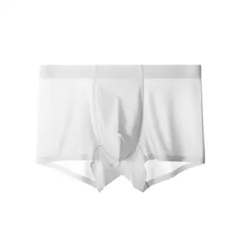 

1pcs Summer Ice Silk Underwear Men Sexy Seamless Panties Comfortable Soft Underwear Plus Size Breathable And Men W9W6