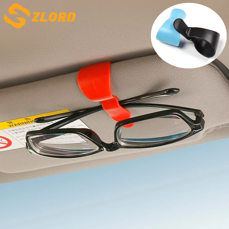 Car Glasses Cases Fastener Cip Ticket Card Clamp Auto Accessories Car Sun Visor Sunglasses Holder ABS Eyeglasses Clip Portable