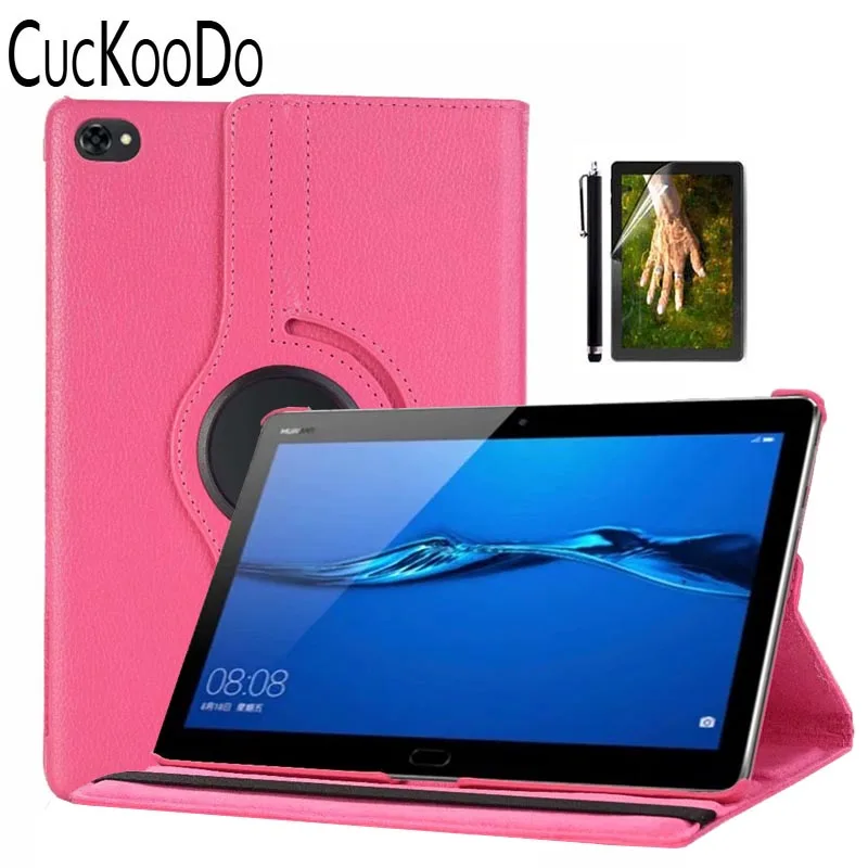 

For Huawei MediaPad M5 Lite 10.1 Case 360 Degree Rotating PU Leather Case For Huawei MediaPad M5 Lite 10.1 inch Tablet