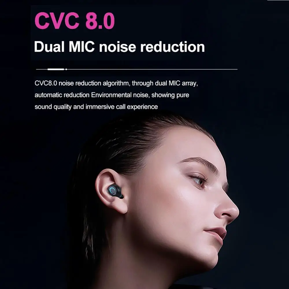 G08 Bluetooth 5 1 наушники с сенсорным управлением беспроводные HiFi IPX7 водонепроницаемые