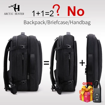 

ARCTIC HUNTER Disassemble Multifunction 17 inch Laptop Backpacks For Teenager Business Male Mochila Men Travel Backpack Bag