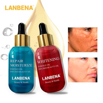 

LANBENA Whitening Essential Oil Vitamin C Serum Acne Nourishing Speckle Fade Spots Firming Anti-aging Skin Care