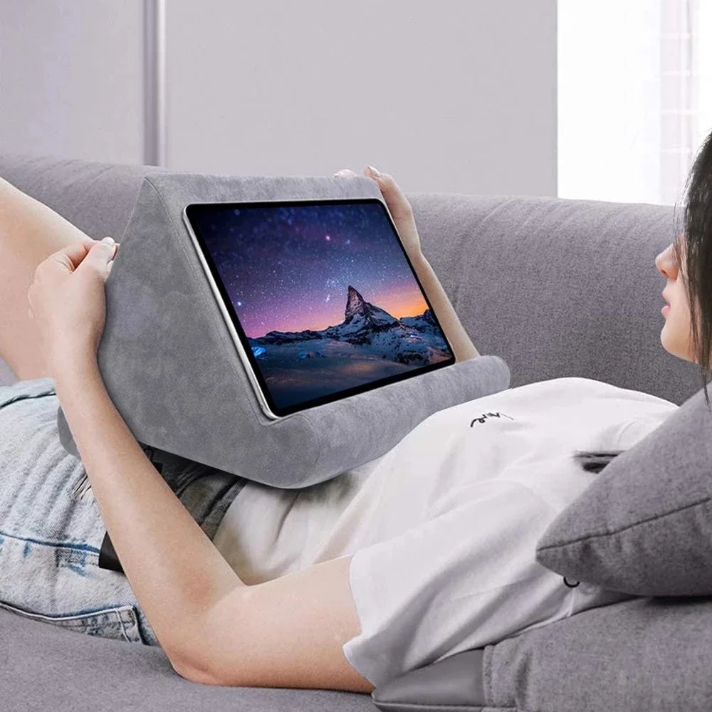 Soporte de esponja para tableta, cojín de descanso para cama, soporte de  lectura para iPad, Samsung, Huawei, Lenovo - AliExpress