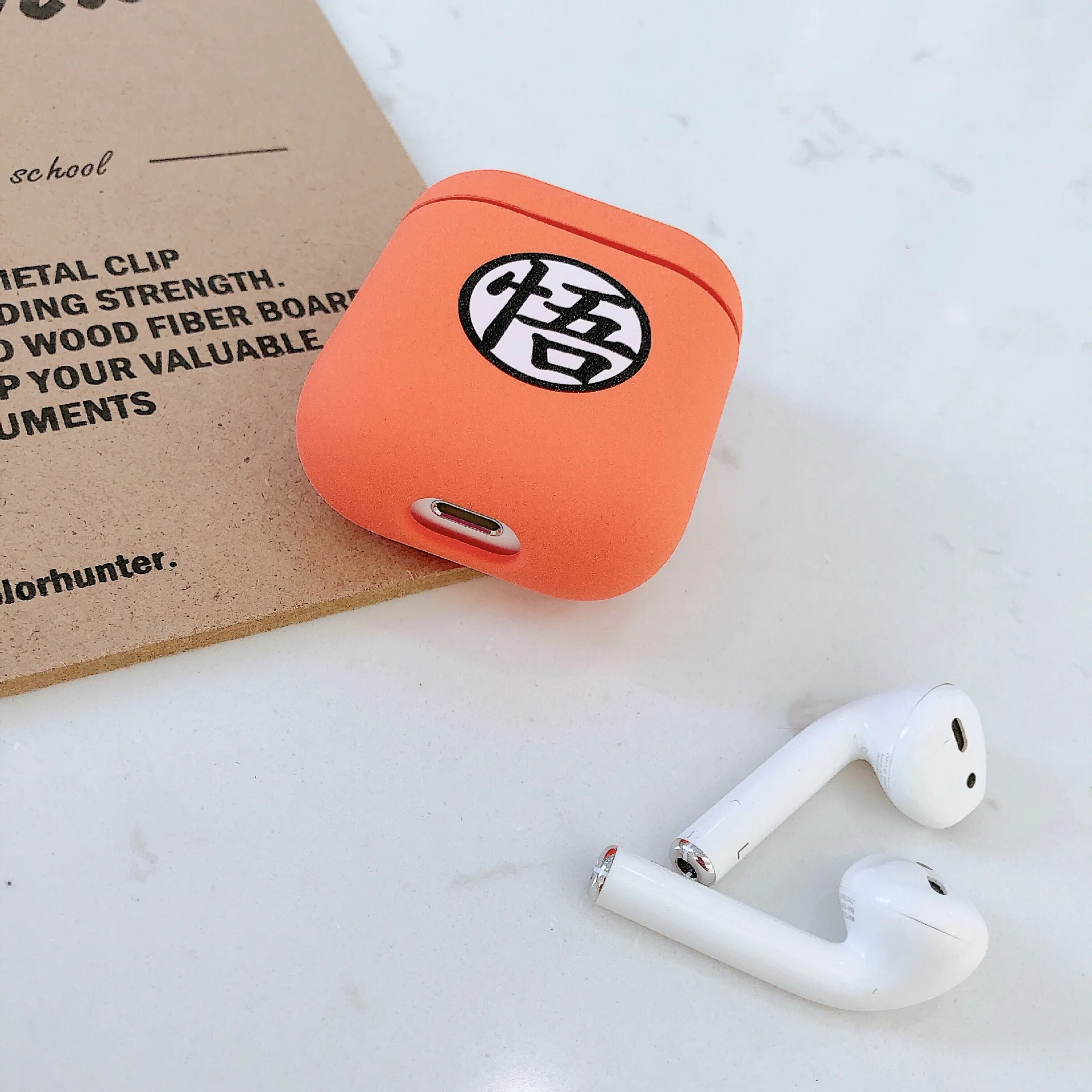 Dragon Ball для AirPods чехол для ПК Жесткий матовый ручной для Apple AirPods чехол Bluetooth защита от падения наушники оболочка