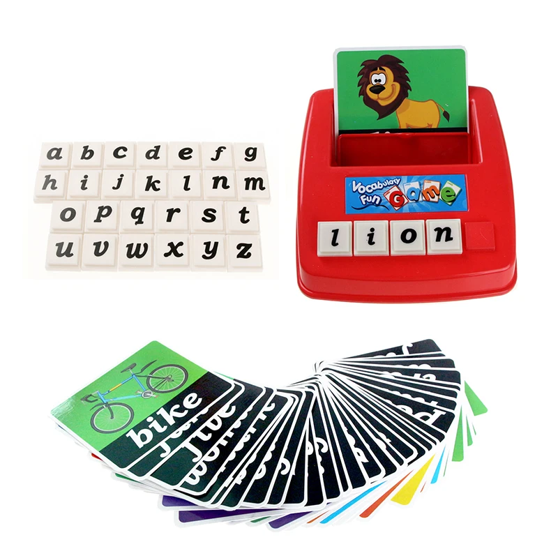 

Kids Matching Letter Game English Alphabet Cards Spelling Reading Literacy Cognitive Children Preschool Learning Language Toys