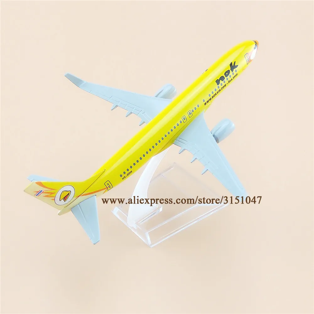 16 см Air Thailand Thai Yellow NOK B737 Boeing 737 Airways Airlines металлический сплав модель самолета литье