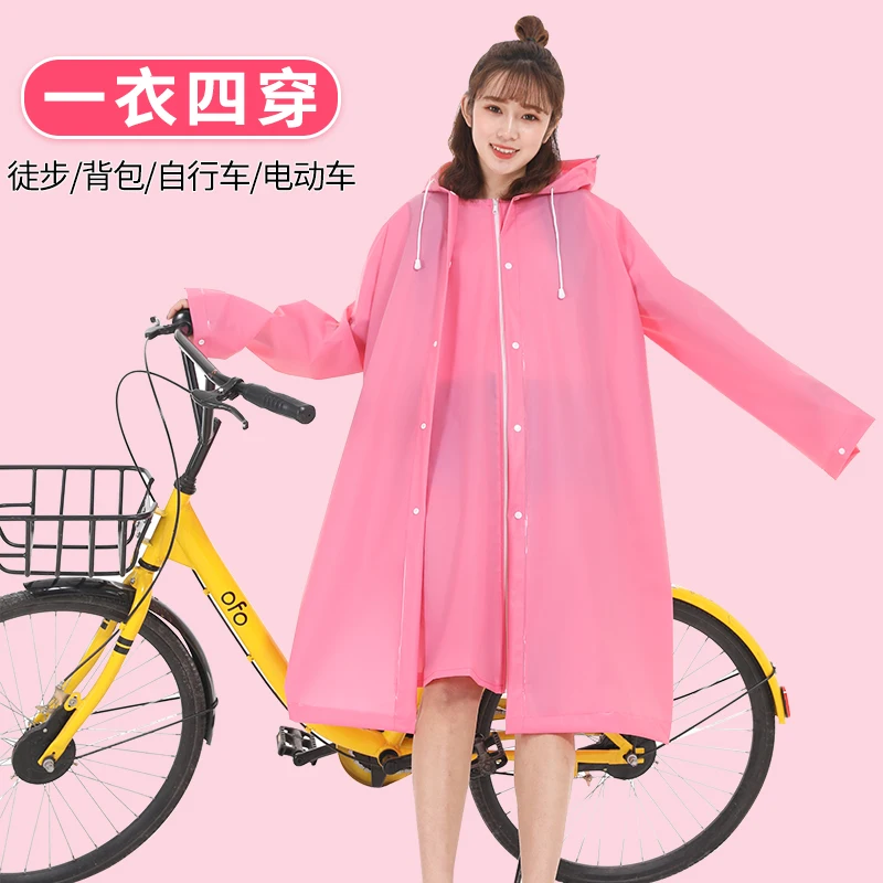 Transparent Waterproof Windbreaker Women Reusable Motorcycle Raincoat Caper Camo Wet Weather Gear Veste Pluie EB50YY | Дом и сад