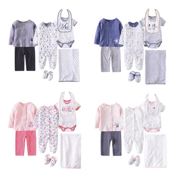 

7 pieces/set Newborn Baby Girl Clothes Sets Spring Autumn Cotton 0-3 Months Infant Clothing 3-6 Baby Boy Outfit Bodysuits Babies