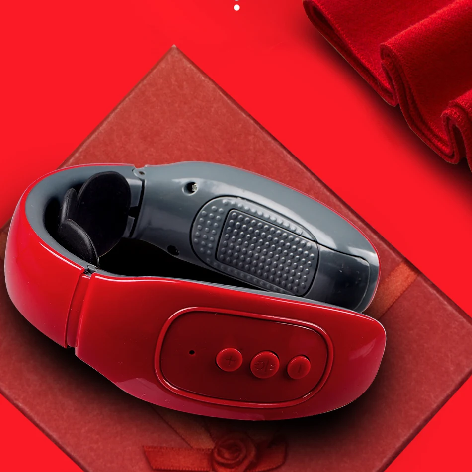 Electric Neck Massager Relief Pain EMS Massage Apparatus Cervical Vertebra Physiotherapy Muscle Stimulator Portable Massger | Красота и