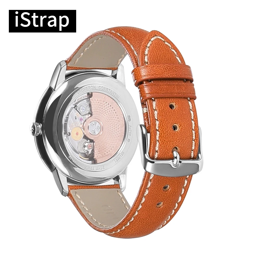 IStrap Модные Кожаные Ремешки для наручных часов с коричневой пряжкой размер