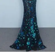 Вечернее платье, сексуальное, v-образный вырез, без рукавов, robe De Soiree,, шикарные, с блестками, вечерние платья для женщин, длина до пола, вечернее платье F243 - Цвет: royal blue