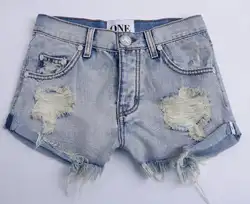 Высокое качество denimpants Новый Европа и США Последняя Мода Низкая талия кривое дно хип Потертая джинсовая ткань Шорты