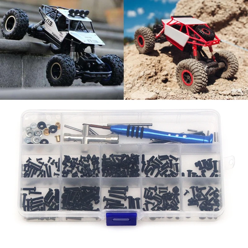 

1 Box Screws + Installation Tool + Swing Arm Pin + Flange Sleeve Kit for Wltoys 1/14 144001 Remote Control Car RC Car Model Part