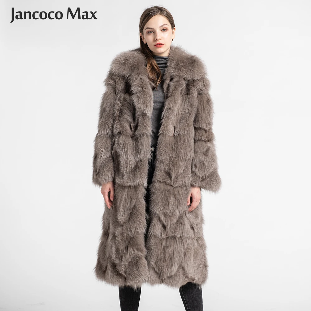 

Women's New Arrival Real Fox Fur Long Coat Lady Fashion Outerwear Luxury Warm Overcoat Winter S7575