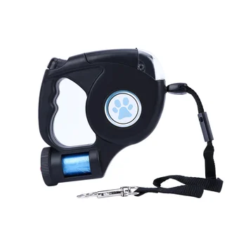 

3-in-1Multifunctional LED Flashlight Dog Leash Extendable Retractable Pet Dog Leash Automatic Flexible Traction Rope Belt Lead W