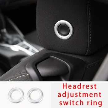 

For Chevrolet equinox 2017-2020 Headrest adjustment switch ring chrome molding trim