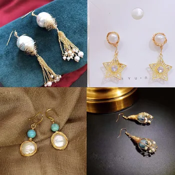 

2020 New Arrivals Pearl Long Water Drop Earrings Fashion Elegant Jewelry Earrings Flower Party Birthday Gift Ladies Jewelry