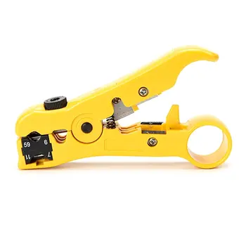 

Wire Cable Pliers Multi-functional Electric Stripping Tools for UTP/STP RG59 RG6 RG7 RG11 Cutter Striper Cable Wire Pliers