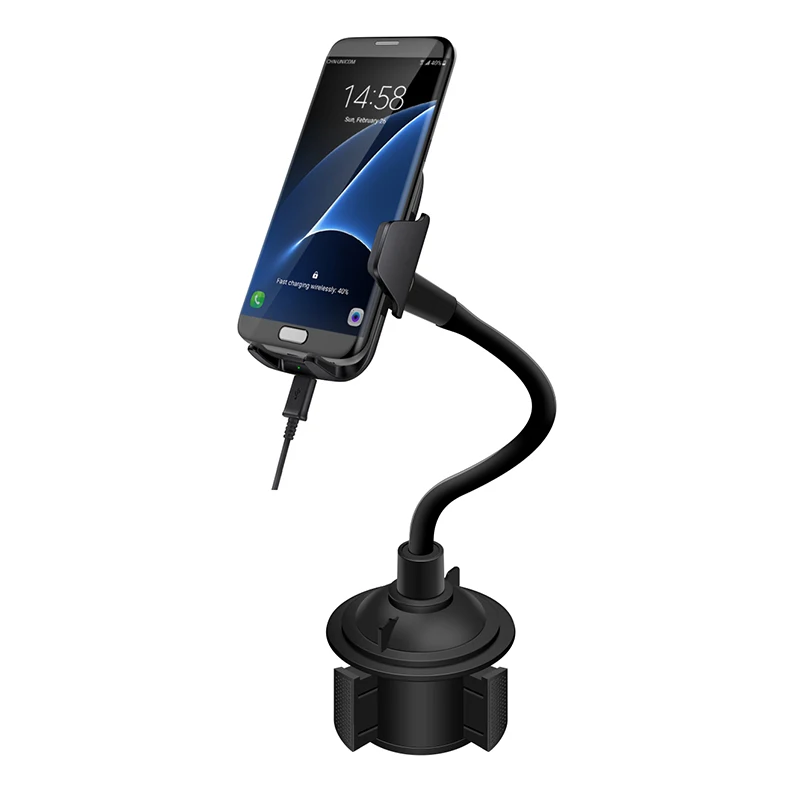 

Car Charger Cell Phone Mount Wireless Charging Bracket Fast Charge Phone Holder for Smartphone