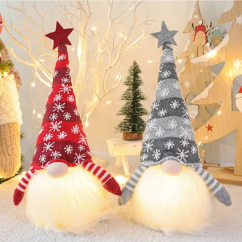 

Santa Faceless Doll With Light Christmas Doll Cute Funny Doll Led Light Christmas Ornament New Year Christmas Gifts For Party