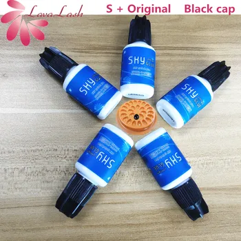 

Free Shipping Sky S plus Glue 5 bottles/lot 1-2 seconds fast drying Sky+ Glue Eyelash Adhesive S+ type,5ml Black Cap big Sale
