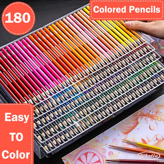 48 72 150 200 Color Professional Painting Color Pencil Hand-Painted  Water-Soluble Oily Painting Brush Beginner Set Sketch pencil - AliExpress