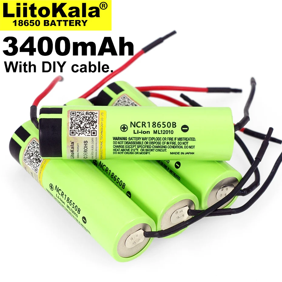 Lithium-Battery 1-10PCS 3400mah NCR18650B Liitokala Original for DIY Linie Linie