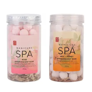 

1 Bottle Nail Manicure SPA Effervescent Soak Ball Remove Dead Skin Cuticles Moisturizing Tender Skin