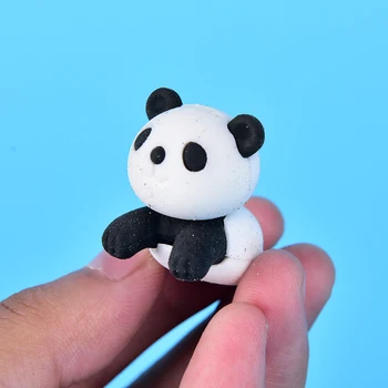 

1pc kawaii creative Cute animal panda rubber Eraser stationery schoolSupplies girl gift for kidsChildren's toys