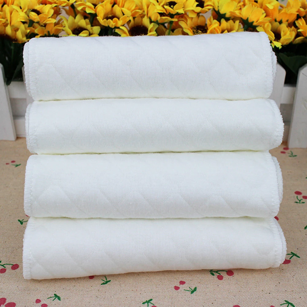 New Reusable baby Diapers Cloth Diaper Inserts 1PC 3 Layer Insert 100% Cotton Washable Babies Care Eco-friendly diapers