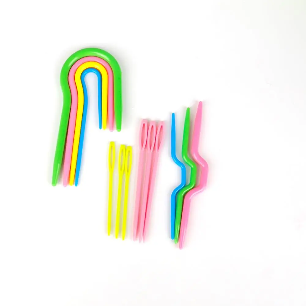 Mix Color Plastic Knitting Tools Locking Stitch Markers Ring Crochet Latch Knitting Tools Needles Clip Hook Set DIY Craft Sewing 