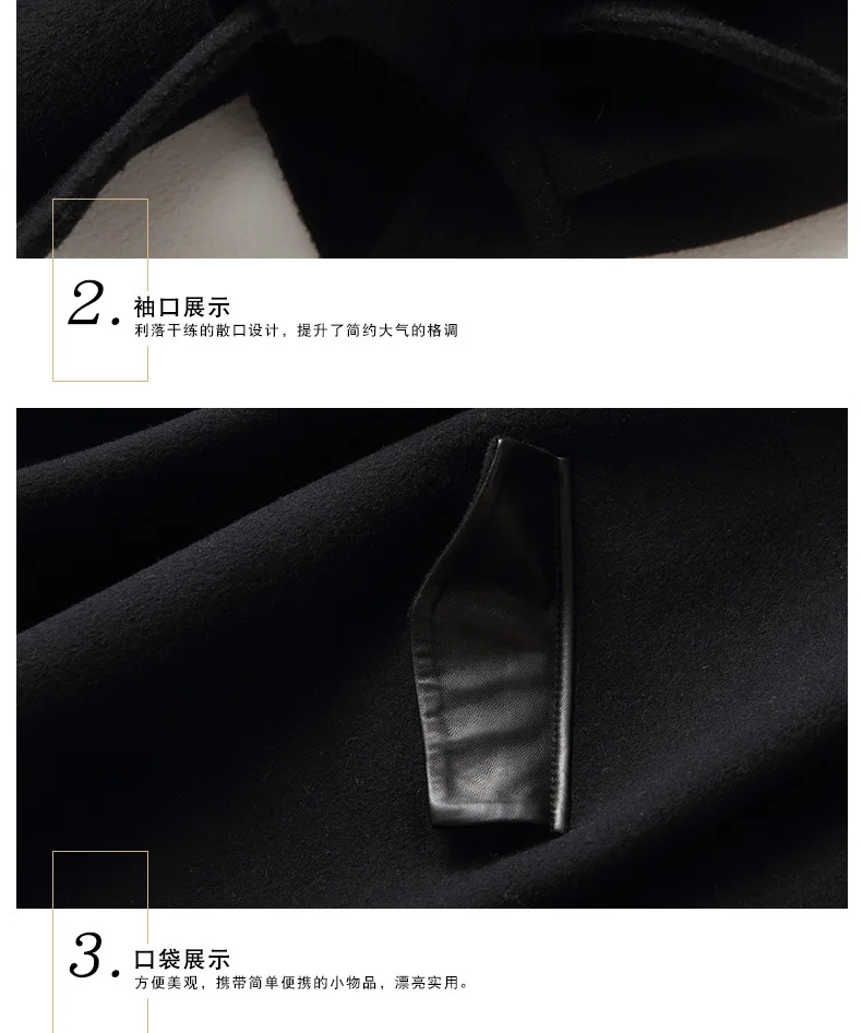 Anti-Season New Style Fall And Winter Clothes Double-Sided Wool Overcoat Mid-length Wool Coat WOMEN'S Dress