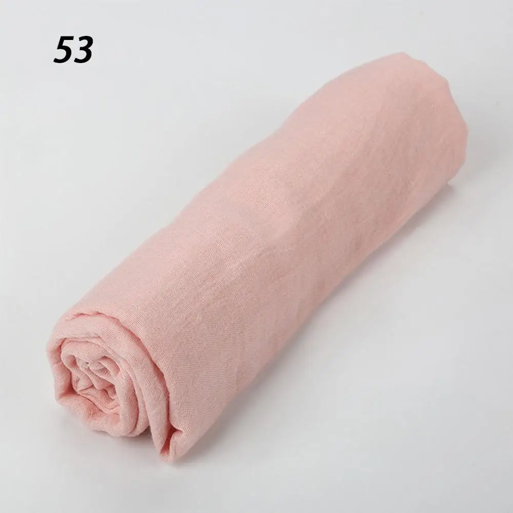 53 Luo Pink Sparsil женские летние мягкие TR хлопковые шарфы Ретро кисточки сплошной цвет 180x90 шали женские тонкие палантины хиджаб пляжный праздничный шарф - Цвет: 53 Luo Pink