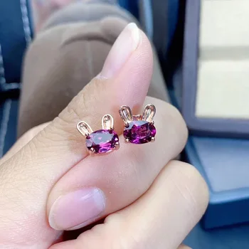 

Garnet Earring Natural And Real Garnet Earring 925 sterling silver Fine jewelry Garnet Earring