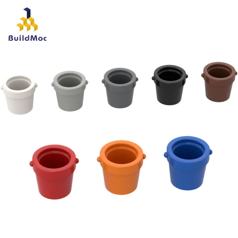

BuildMOC Compatible Assembles Particles 95343 Small Bucket. Building Blocks Parts DIY electric Educational Toys