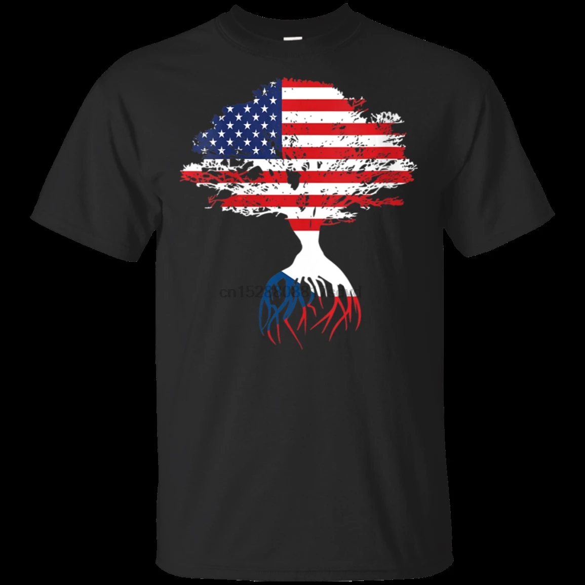 Мужская футболка с чешскими корнями Американский Топ Футболка флагом Чехия