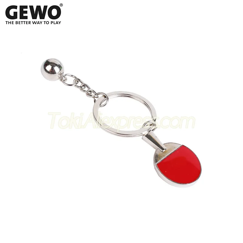 Original GEWO Mini Table Tennis Racket Keychain / Key Chain Pendant Ping Pong Bat Small Gift / Souvenir / Collection