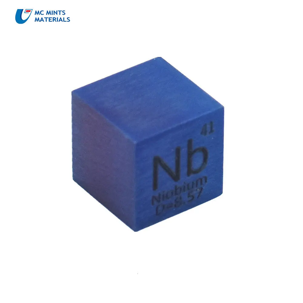 Металлический Синий ниобий куб для Element Collection Science Experiment 99.95% 3N5 10x10x10 мм Красочный Nb Cube 4 исследования Сияющий