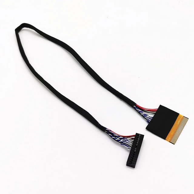 LVDS Cable 30 Pin, 1-Ch 8-Bit, For LG Type Panel (Right Supply-FFC-Con