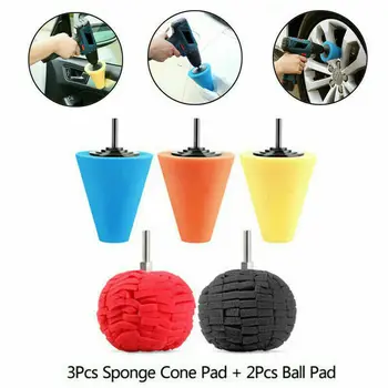 

Ball Pads Sponge Cone Pads Auto Wheel Corner Sponge Tool Screw Chuck Type