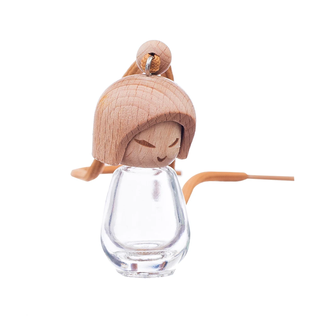Cute Girl Hanging Car Air Freshener Perfume Diffuser Fragrance Bottle Gift