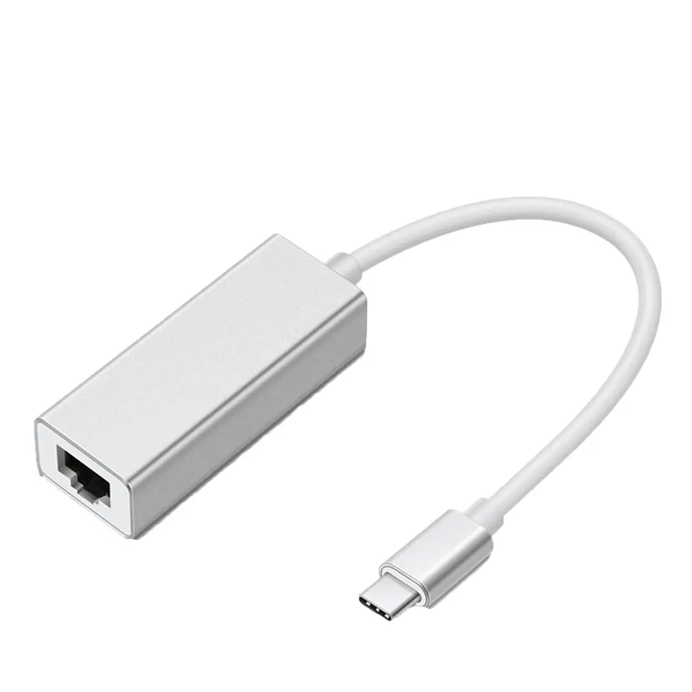 Сетевой порт type-C для Rj45, USB 3,1 type-C 100 M, проводной сетевой адаптер, сетевой адаптер для ноутбука, компьютера type-C, адаптер Ethernet