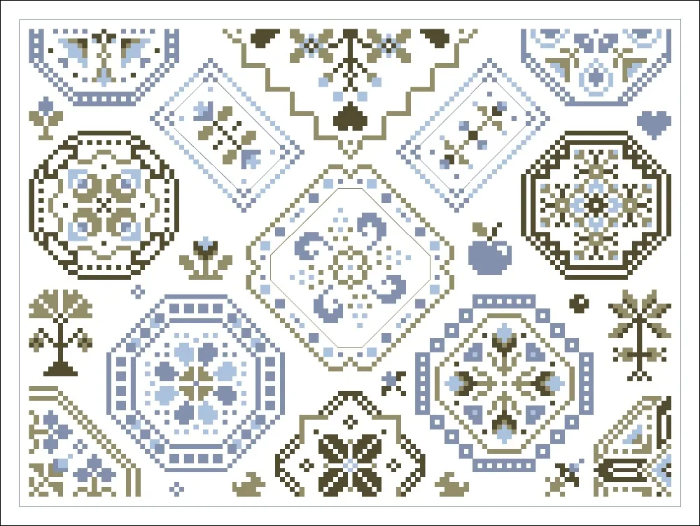 Cross Stitch Kit Cross Stitch Tools Sweet Harmony Cross Stitch Package 18ct 14ct 11ct white fabric cotton silk thread embroidery DIY handmade needlework