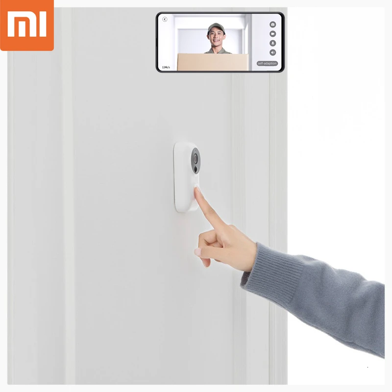  Smart Xiaomi AI Face Recognition 720P IR Night Vision Video Doorbell Set Motion Detection SMS Push 