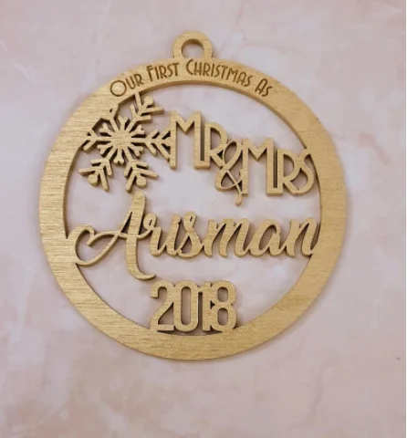 Рождество снежинка первое Рождество Свадьба первый Mr Mrs Декор Mr& Mrs Декор пара пользовательский Декор наш первый Рождественский орнамент tre