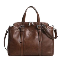 Городские Ретро коровья кожа женские сумки большой первый слой яловой кожи женские сумки на плечо дизайнерская Большая Ручная Сумка-тоут