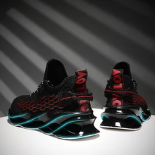 Zapatillas de correr para hombre con cordones transpirables de alta calidad, deportivas para exteriores, calzado deportivo para caminar, estilo atlético, nuevo